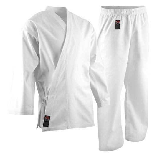 ProForce sporting goods ProForce® 10 oz. Karate Uniform (Elastic Drawstring) - 55/45 Blend White