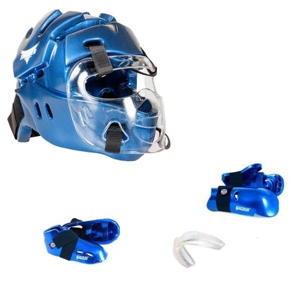ProForce sporting goods ProForce 5 Piece Sparring Gear Combo Set with Full head face mask