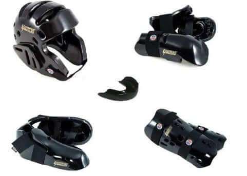 ProForce Sporting Goods ProForce Lighting 7 Piece Sparring Gear Combo Set BLACK