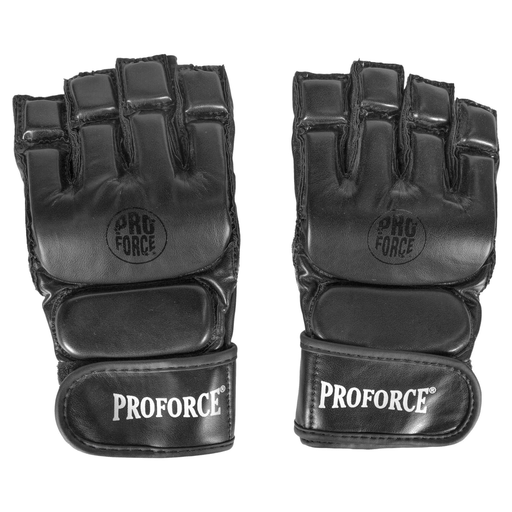 ProForce sporting goods ProForce Open Palm Fighting Gloves Black MMA Cardio