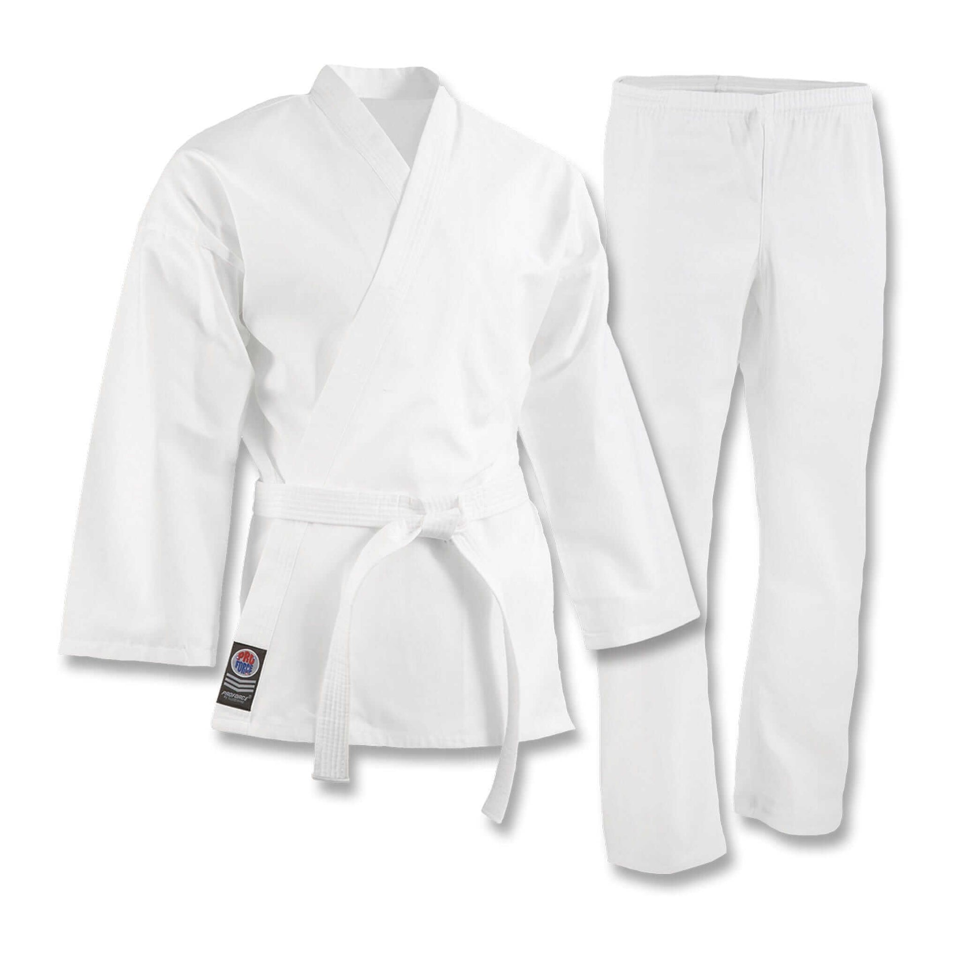 ProForce sporting goods White / 0000 ch-xxxs ProForce 5 oz Karate Uniform Elastic Drawstring Pants - 55/45 Blend