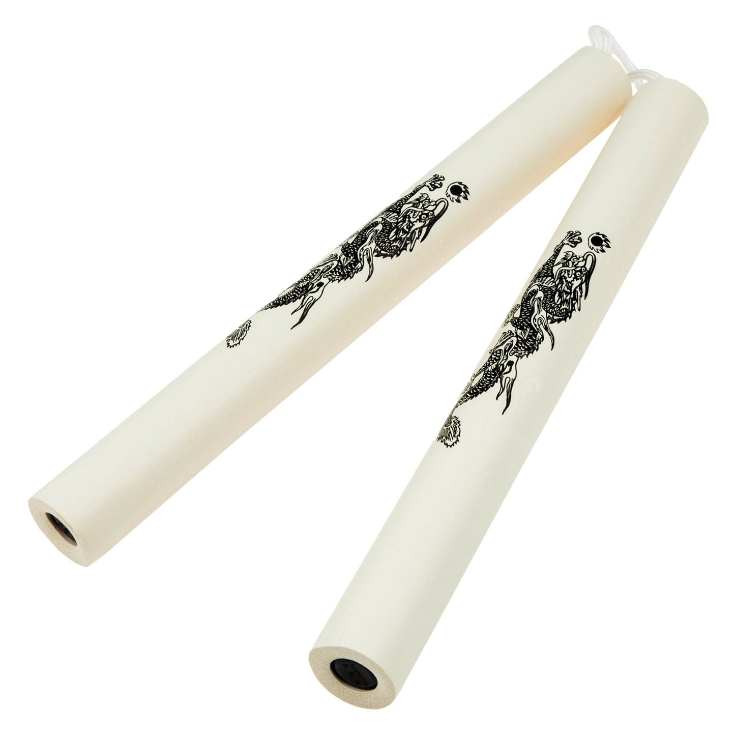 ProForce sporting goods white / 8 inch Foam Cushion Grip Practice nunchaku Cord/String
