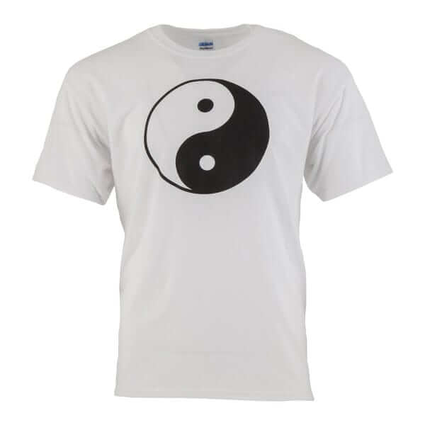 Proforce Sporting Goods white / child medium Yin and Yan T-shirt Large Logo martial arts